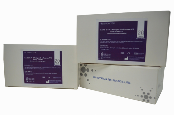 Labnovation Fast Antigen Influenza AB ชุดทดสอบ 20 ตลับทดสอบ