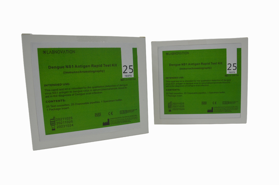 ชุด ISO13485 พลาสติกขั้นตอนเดียวไข้เลือดออก NS1 ​​Antigen