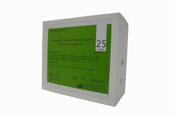ISO9001 15 Min Dengue NS1 Ag Rapid Test Kit สำหรับการตรวจจับเชิงคุณภาพ