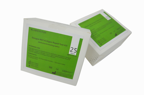 25PCS Professional Dengue NS1 Rapid Test Kit ชุดทดสอบไข้เลือดออกในเชิงบวกเชิงลบ