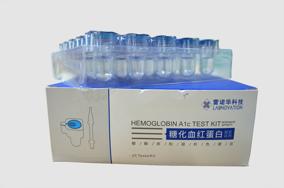 LD100 POCT โลหิตวิทยา HbA1c เครื่องวิเคราะห์การทดสอบ Boronate Affinity Hemoglobin A1c ชุดทดสอบ
