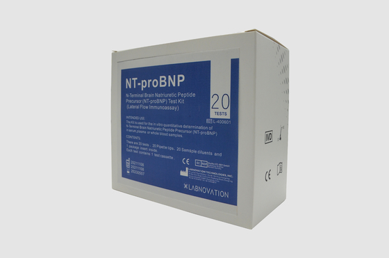 การทดสอบ POCT ของหัวใจล้มเหลว N-Terminal Brain Natriuretic Peptide Precursor NT-ProBNP ชุดทดสอบ