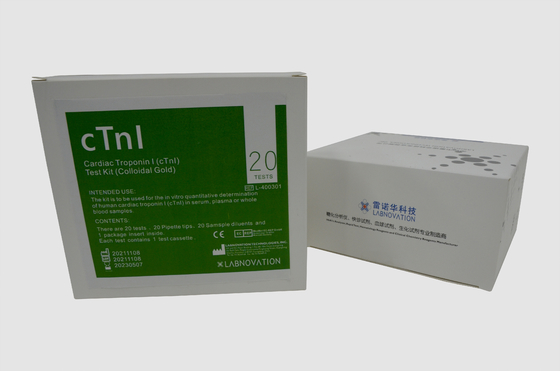 ชุดทดสอบ CTnI POCT ของหัวใจเลือดครบชุด Sandwich Immunoassay