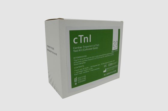 ชุดทดสอบ CTnI POCT ของหัวใจเลือดครบชุด Sandwich Immunoassay