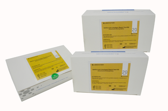 ชุดทดสอบ Rapid Antigen ที่ผ่านการรับรองจาก CE Oropharyngeal / Nasopharyngeal Swab สำหรับ SAR-CoV-2