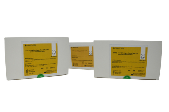 การวินิจฉัย SARS-CoV-2 Antigen Rapid Test Kit ใบรับรอง CE 20Tests/Kit