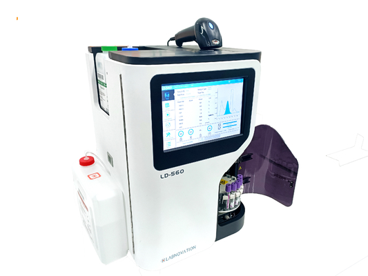 เครื่องวิเคราะห์สำหรับการทดสอบ HbA1c Labnovation เครื่องวิเคราะห์ล่าสุด LD-560 เครื่องวิเคราะห์ HbA1c ใบรับรอง IFCC